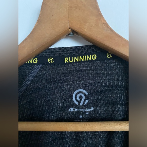 CHAMPION Men’s Grey Mesh Quick-Dry Running Shirt, Medium! - Picture 4 of 5